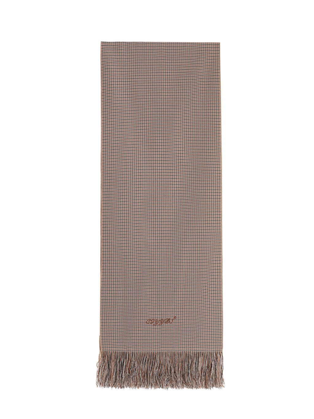 Cgyyds Houndstooth Handmade Tassel Scarf And Neck Warmer ''BROWN''