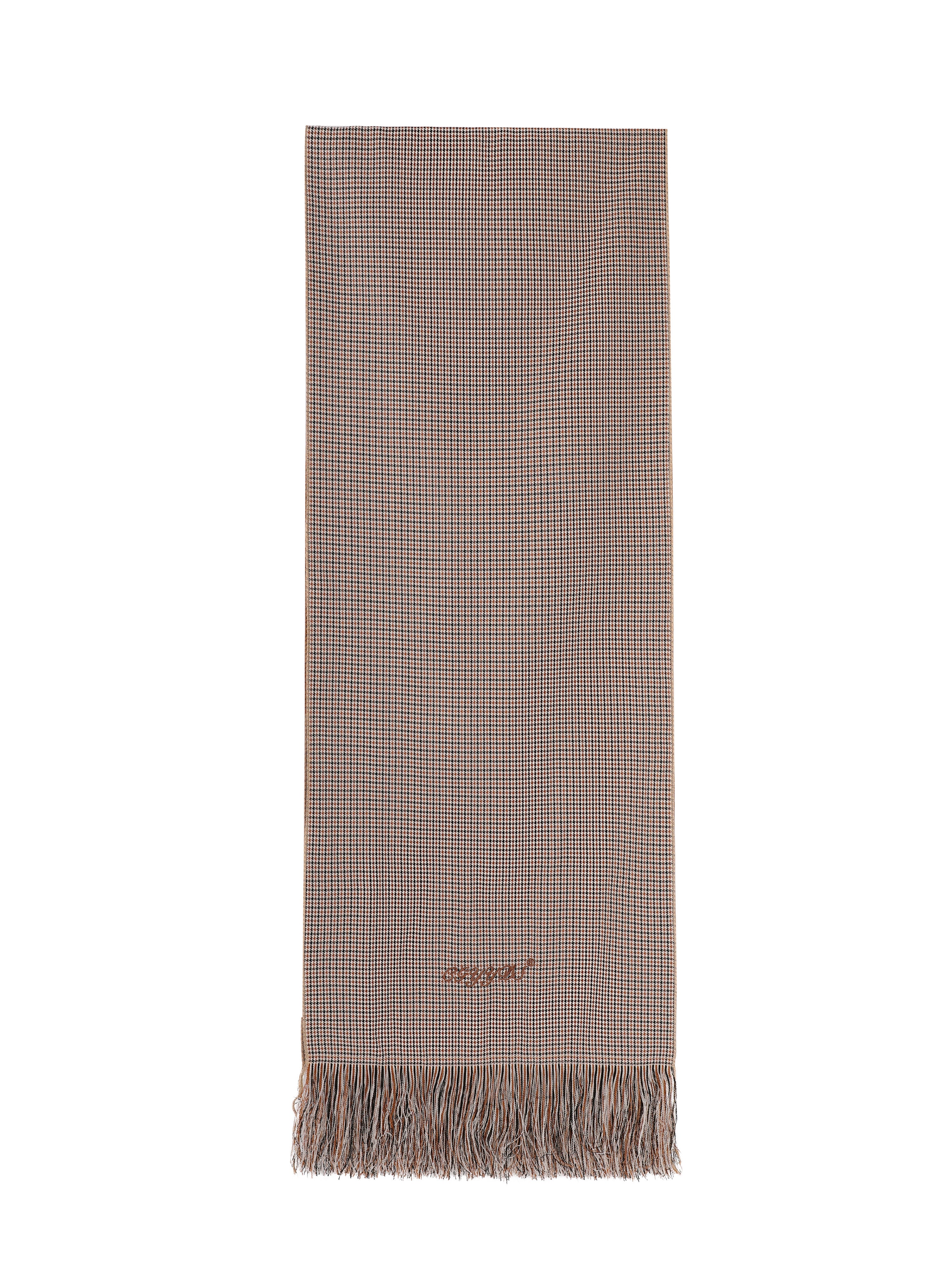 Cgyyds Houndstooth Handmade Tassel Scarf And Neck Warmer ''BROWN''