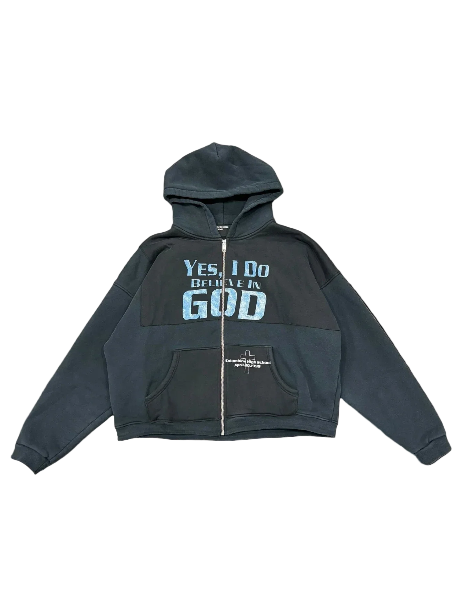 Yes I believe In God Enfant Riches Déprimés Zip-Up