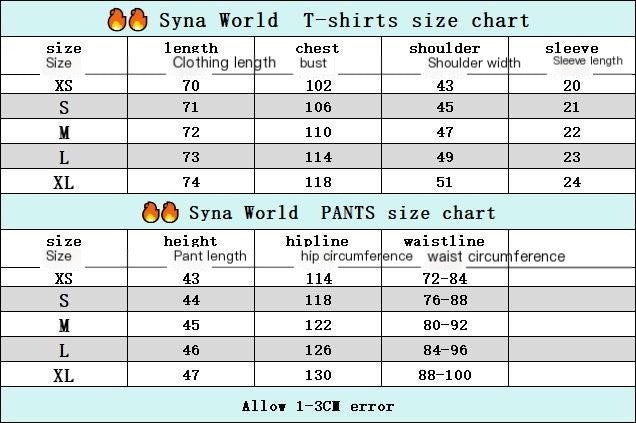 SYNA WORLD LOGO SHORTS AND T-SHIRT SET