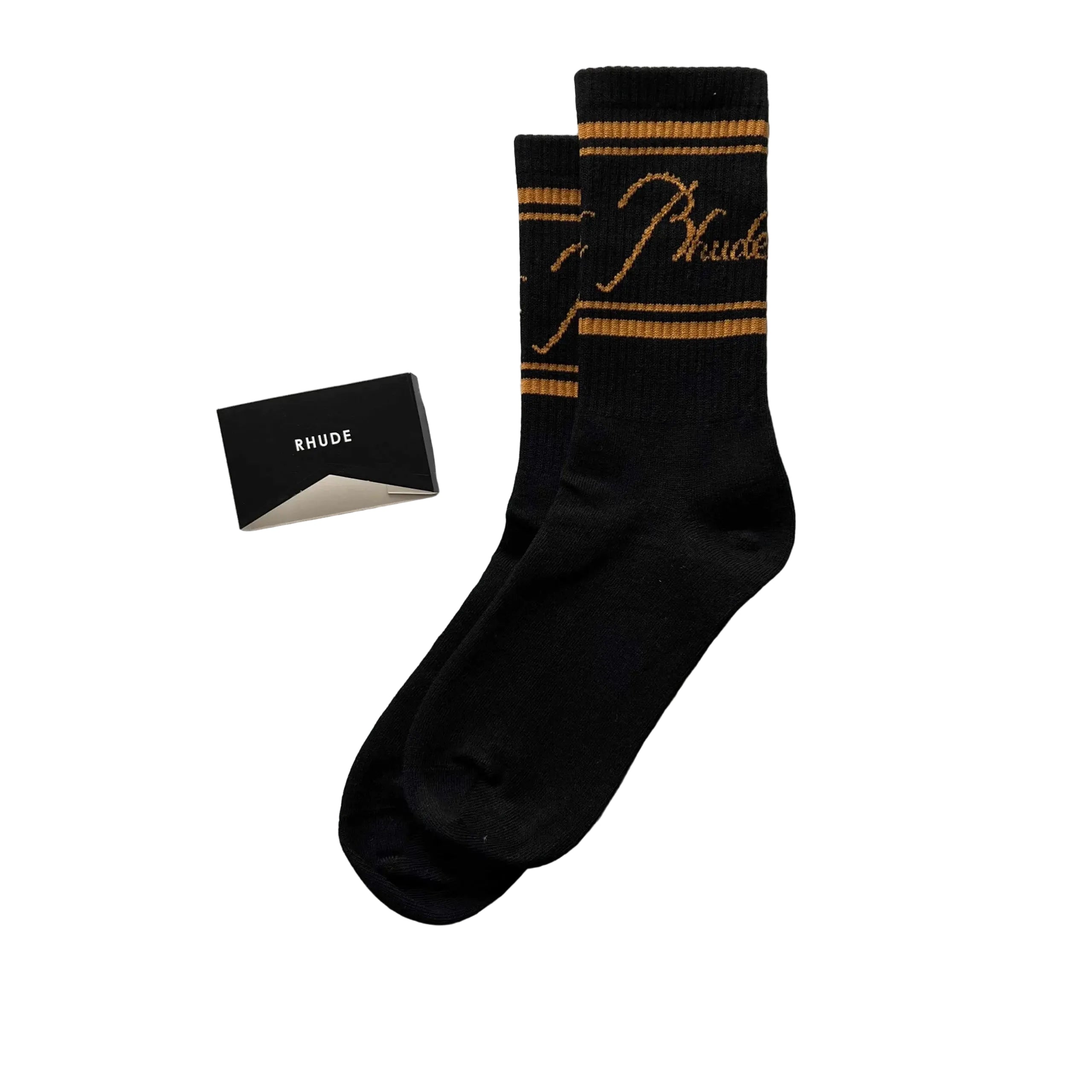 Rhude Script Logo Socks