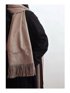 Cgyyds Houndstooth Handmade Tassel Scarf And Neck Warmer ''BROWN''