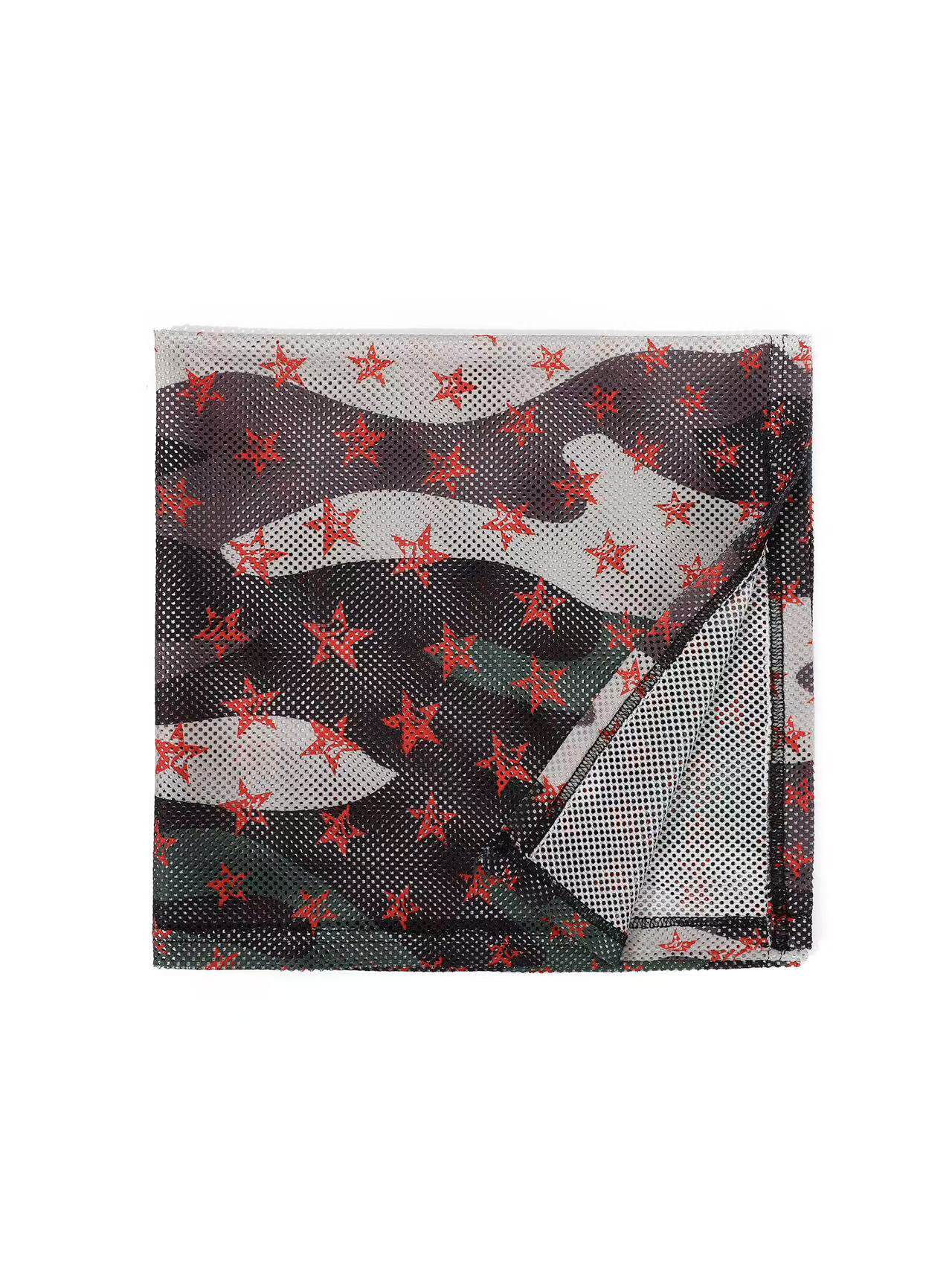 Cgyyds 26SS Camouflage Star Mesh Headscarf