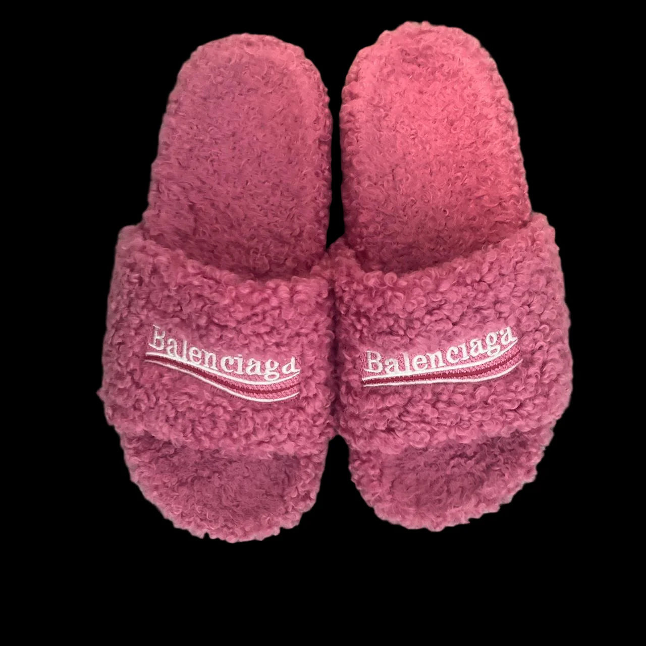 Balenciaga Furry Slides