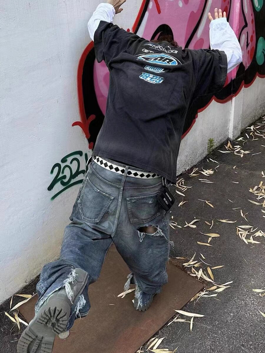 Stussy Argyle Stitch Leather Belt 'white'