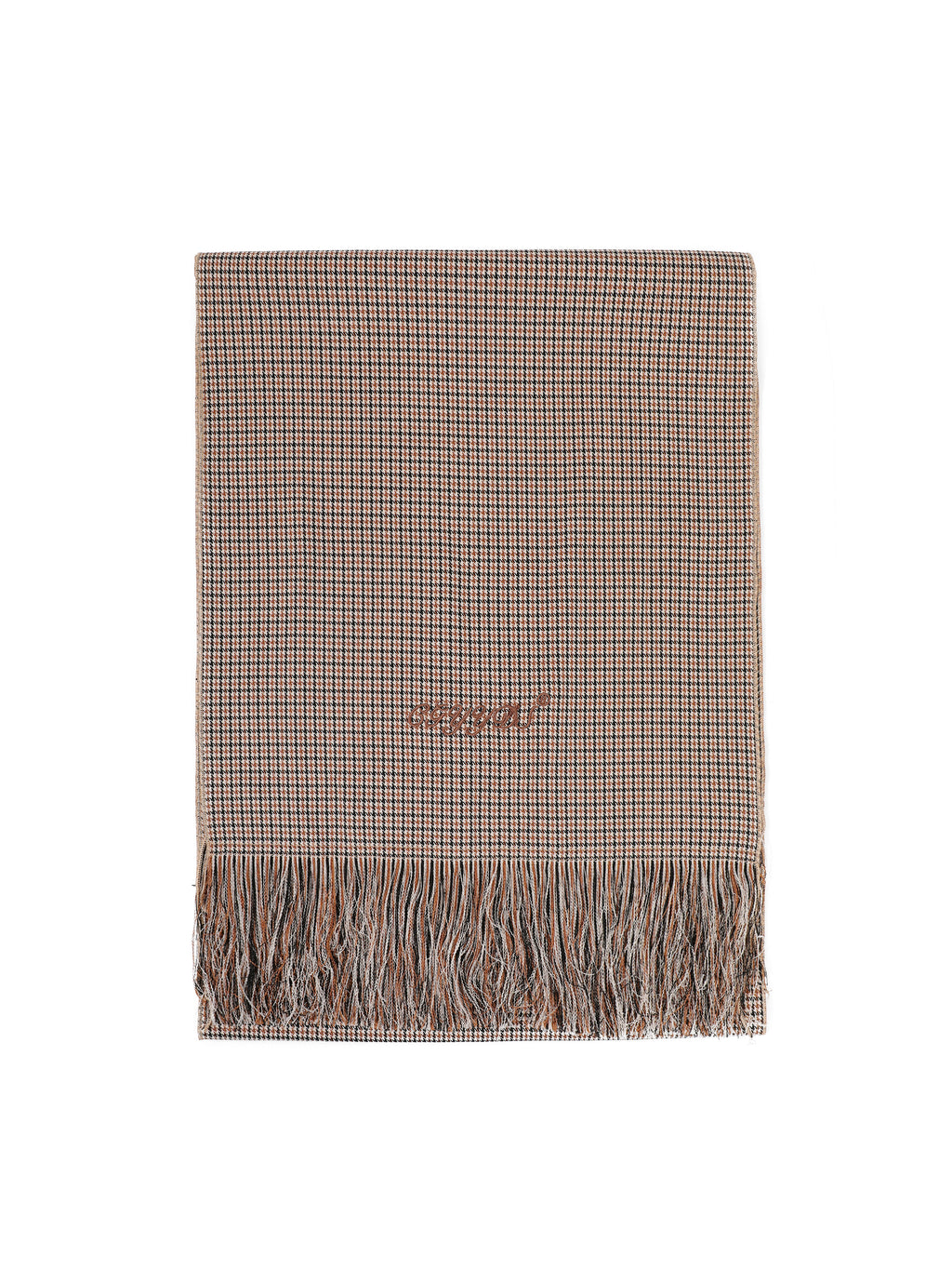 Cgyyds Houndstooth Handmade Tassel Scarf And Neck Warmer ''BROWN''