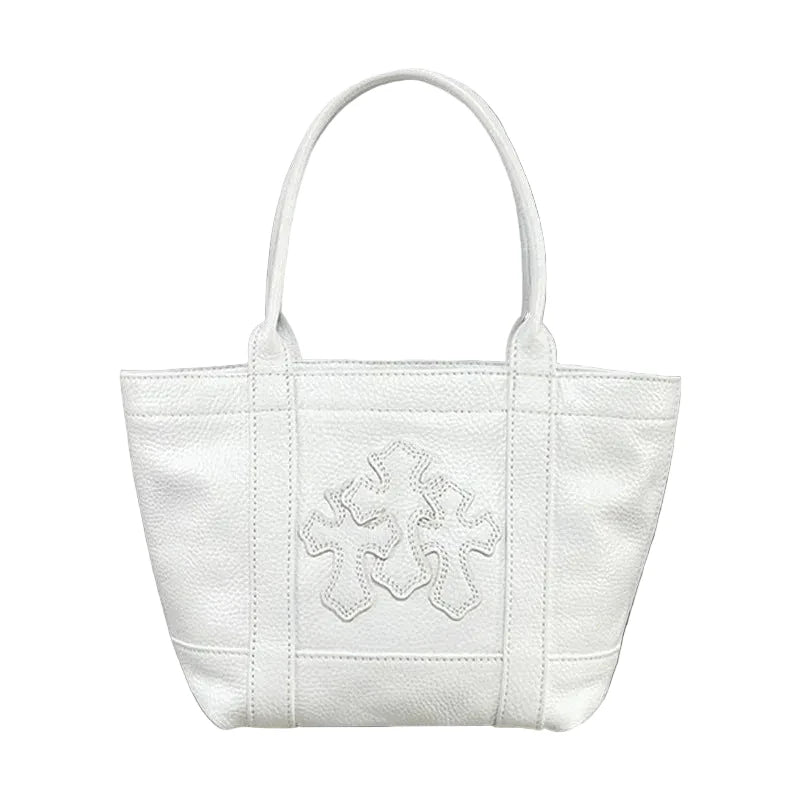 Chrome Hearts Cross Patch Hand Bag ''WHITE''